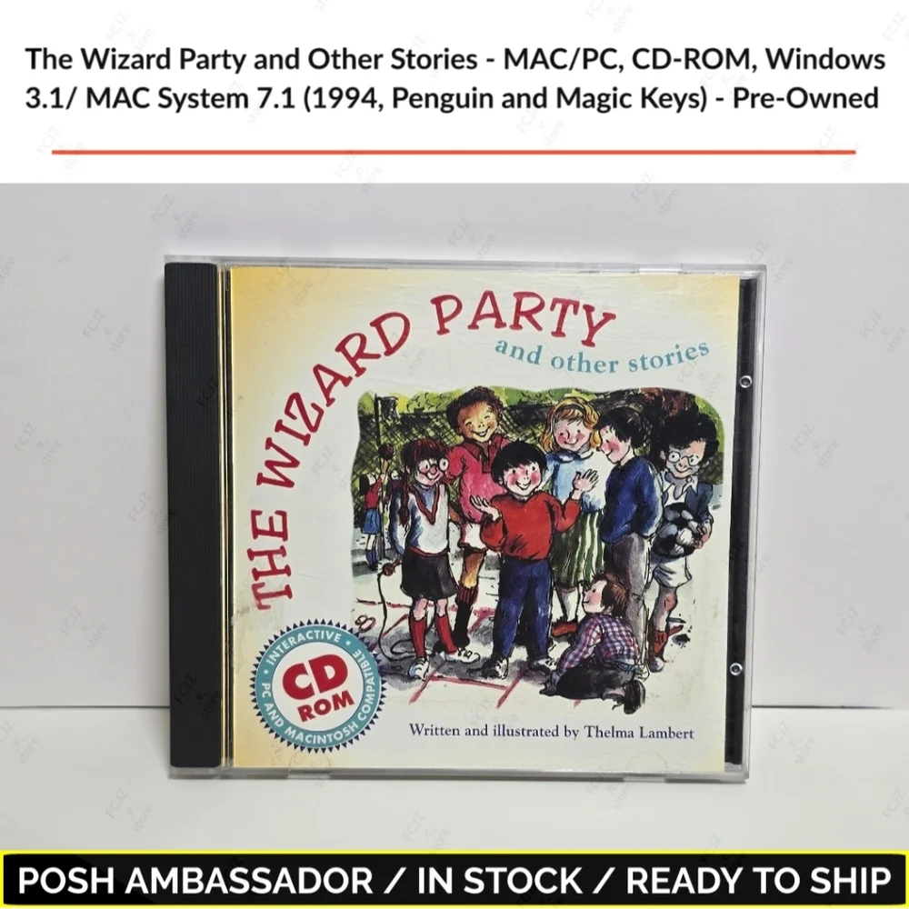 The Wizard Party and Other Stories - MAC/PC, CD-ROM, Windows 3.1/ MAC System...